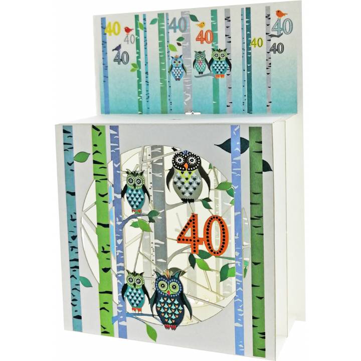 Forever 3-D magic box Birthday - Age cards-18 to 100