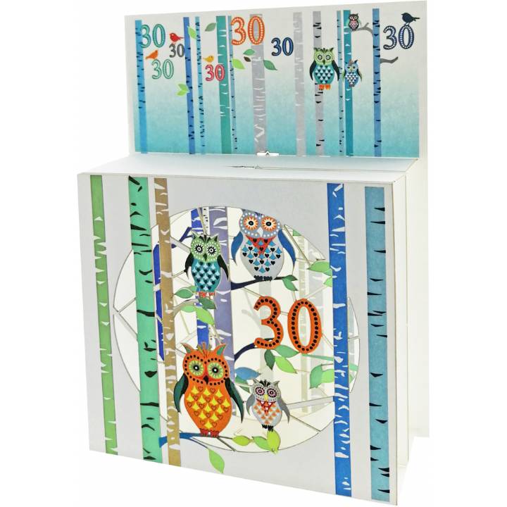 Forever 3-D magic box Birthday - Age cards-18 to 100