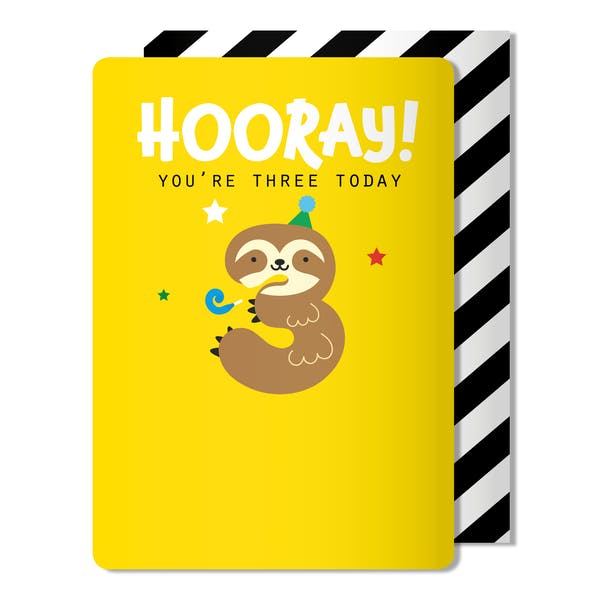 Hooray! Birthday Age magnet card
