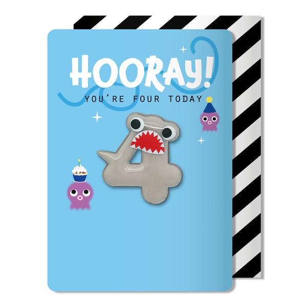 Hooray! Birthday Age magnet card