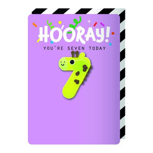 Hooray! Birthday Age magnet card