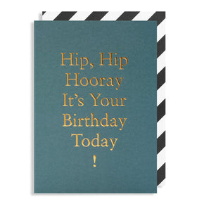 Hip Hip Hooray Birthday card