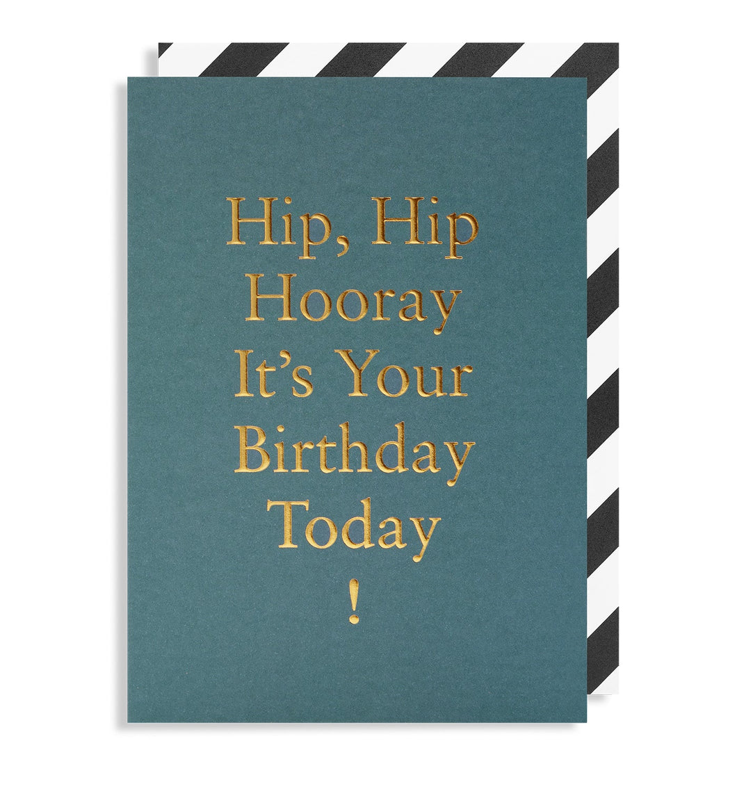 Hip Hip Hooray Birthday card