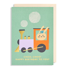 Choo, Choo! Happy Birthday greeting card