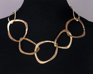 Bronze Organic Oval Link Collar