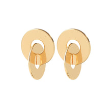 Load image into Gallery viewer, VANITY COIN EARRING GOLD PLATING
