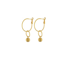 Load image into Gallery viewer, TABITHA OPEN CIRCLE EARRING GOLD PLATING
