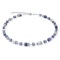 GeoCUBE® Necklace sodalite & haematite blue