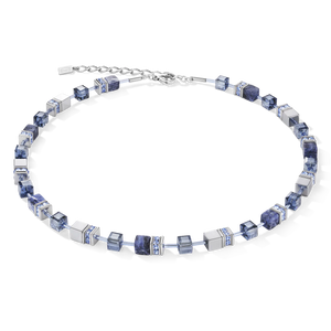 GeoCUBE® Bracelet sodalite & haematite blue