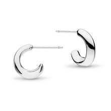 Load image into Gallery viewer, Serenity Grande Cross Over Semi Hoop Stud Earrings
