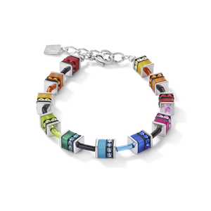 GeoCUBE® bracelet classic polaris & rhinestone multicolour