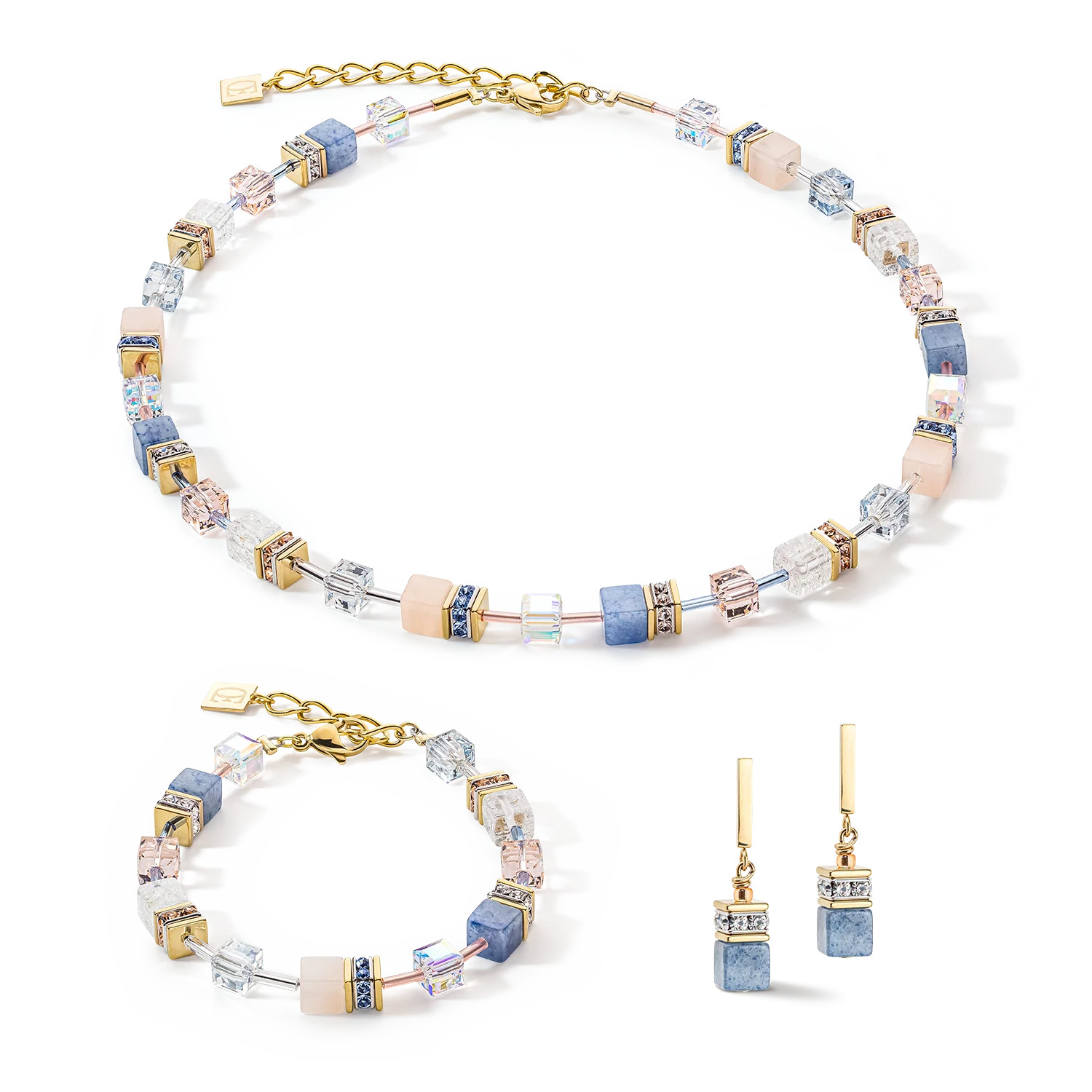 GeoCUBE® Iconic Precious bracelet light blue