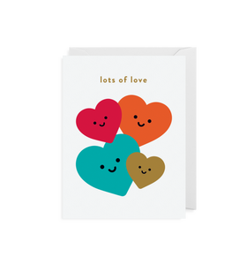 Lots of love - mini greeting card