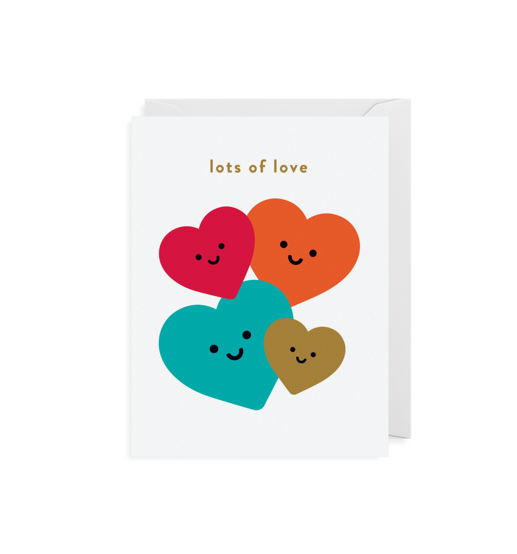 Lots of love - mini greeting card