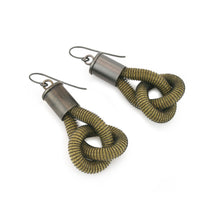 Load image into Gallery viewer, Anna Earrings OLIVE dark
