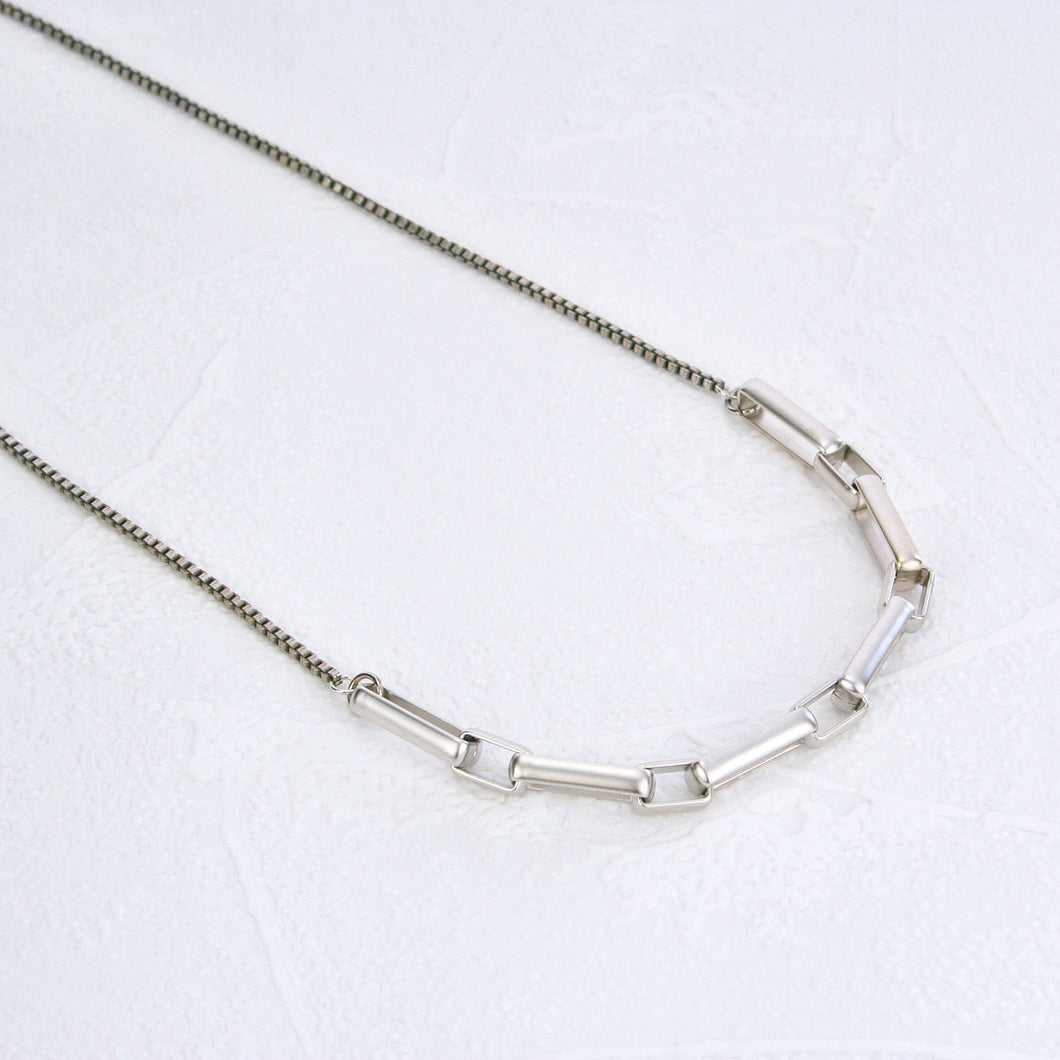 Fox necklace silver