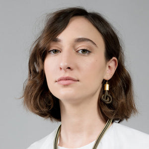 Anna Earrings OLIVE dark