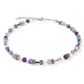 GeoCUBE® Necklace lilac - green