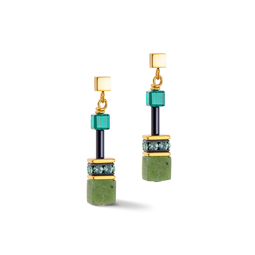 GeoCUBE® Iconic Precious earrings green