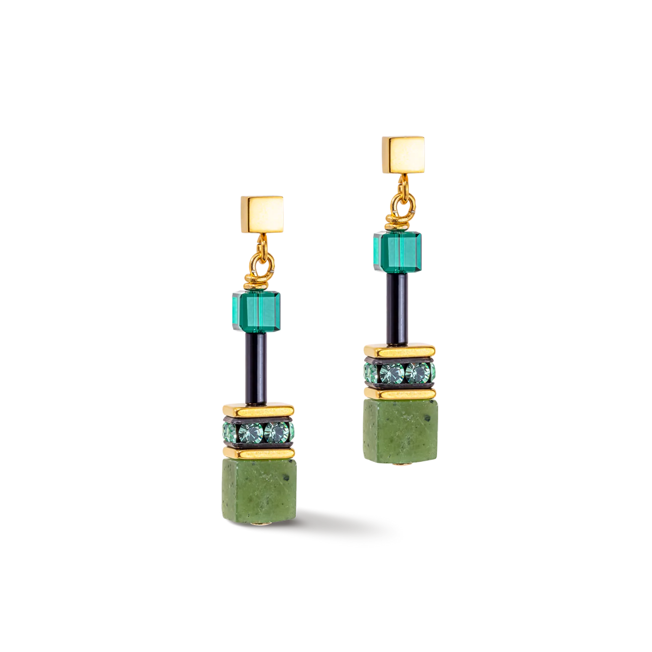 GeoCUBE® Iconic Precious earrings green