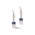 GeoCUBE® Iconic Precious earrings lilac-blue