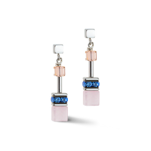 Load image into Gallery viewer, GeoCUBE® Iconic Precious earrings lilac-blue
