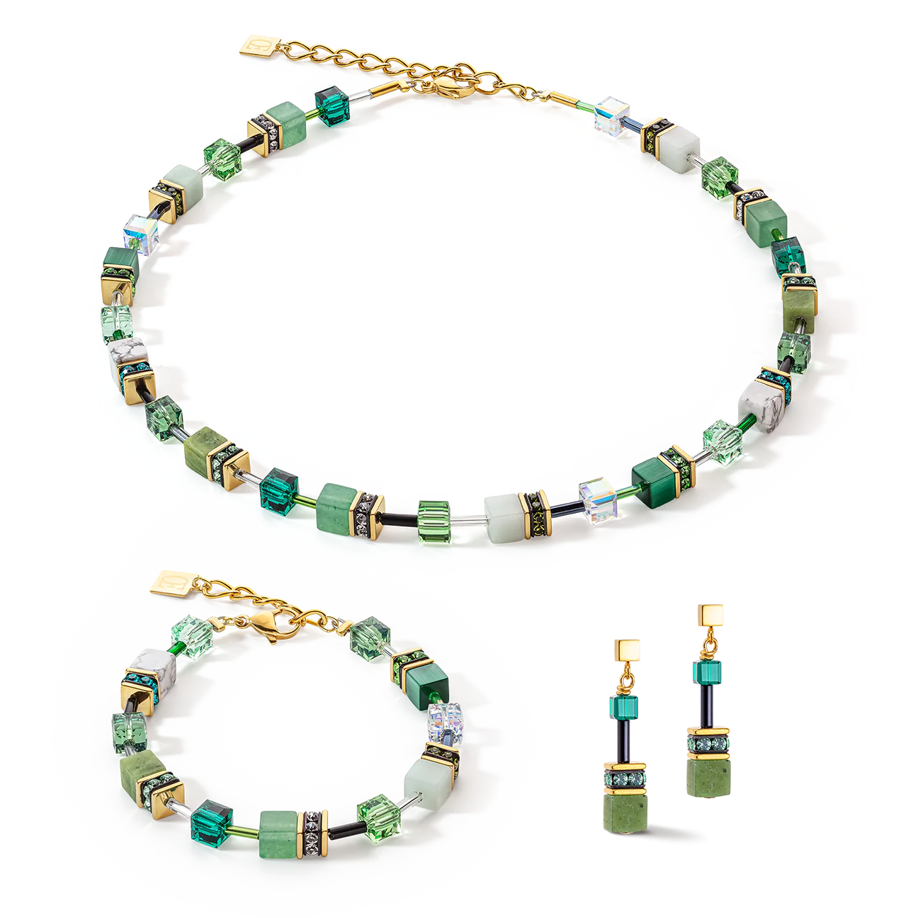 GeoCUBE® Iconic Precious necklace green