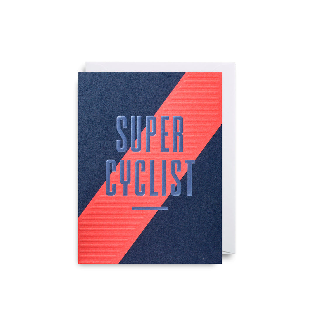 Super Cyclist - mini greeting card