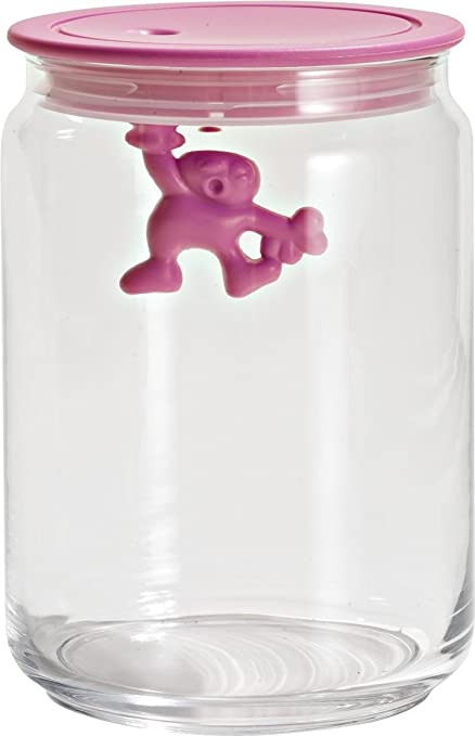 GIANNI Storage jar - a little man holding on tight