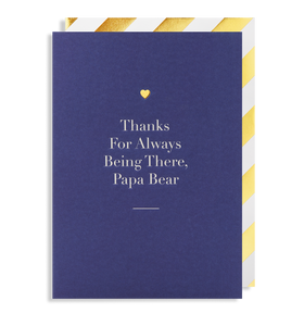 Thanks for Always Being There, Papa Bear Happy Fathers Day card