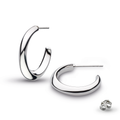 Kit Heath Bevel Cirque Hoop 20mm Stud Earrings