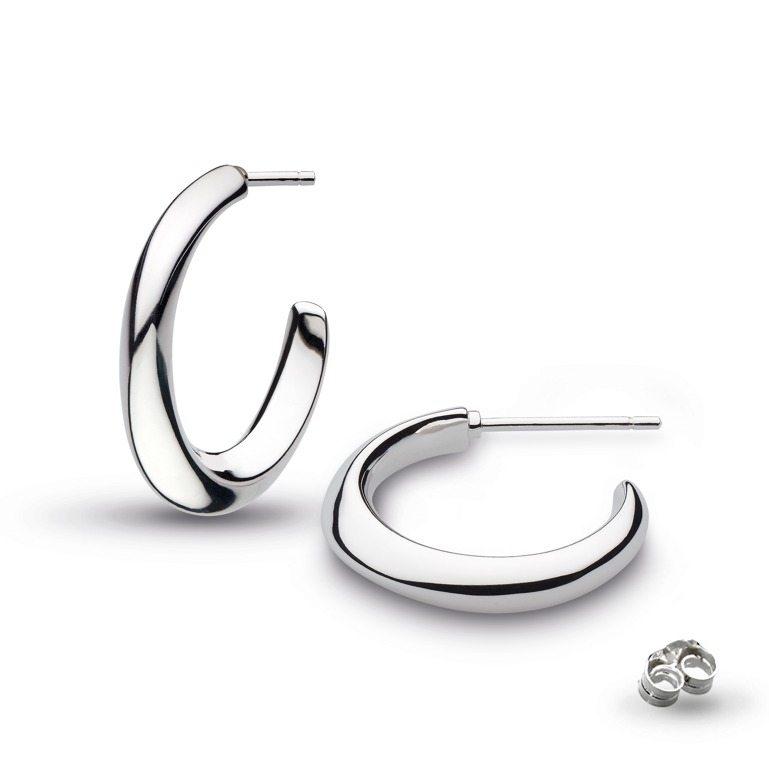 Kit Heath Bevel Cirque Hoop 20mm Stud Earrings