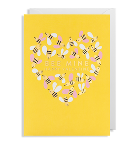 Bee mine Valentine greeting card