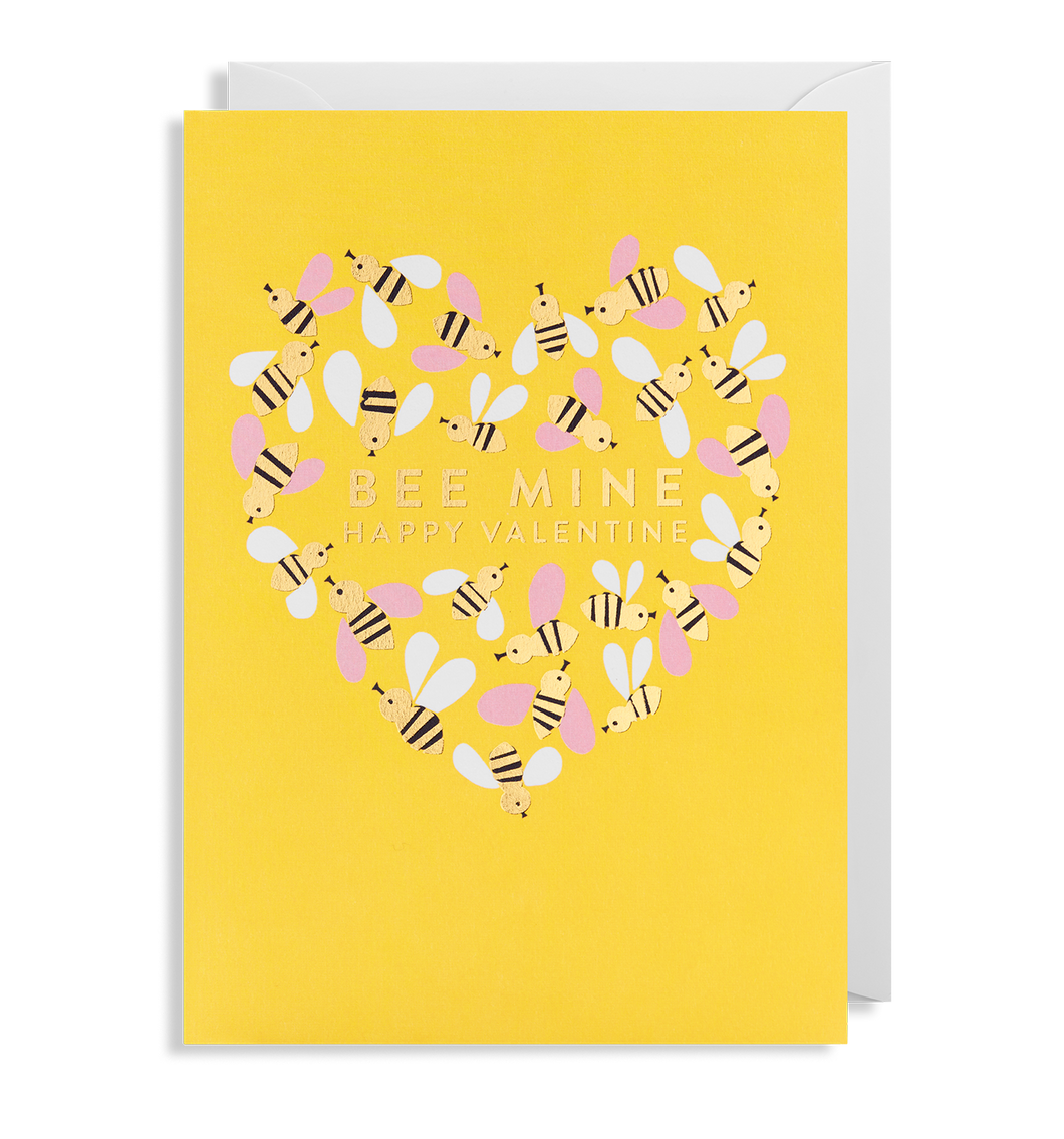 Bee mine Valentine greeting card