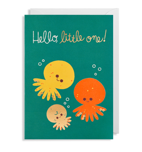 LD Greeting card - new baby (hallo little one)