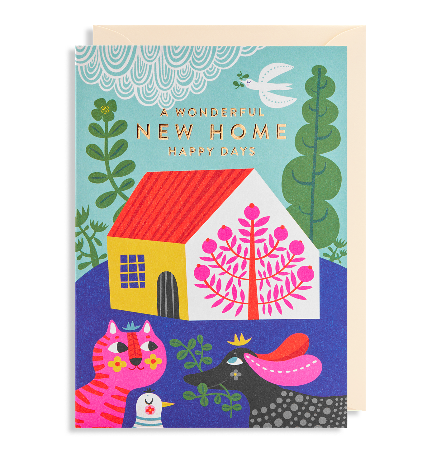 A Wonderful New Home greeting card