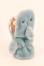 Load image into Gallery viewer, Kids Fluffy Mittens - Blue Baby Shark
