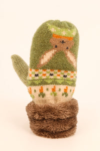 Powder Kids Knitted Mittens - Bunny/Carrot