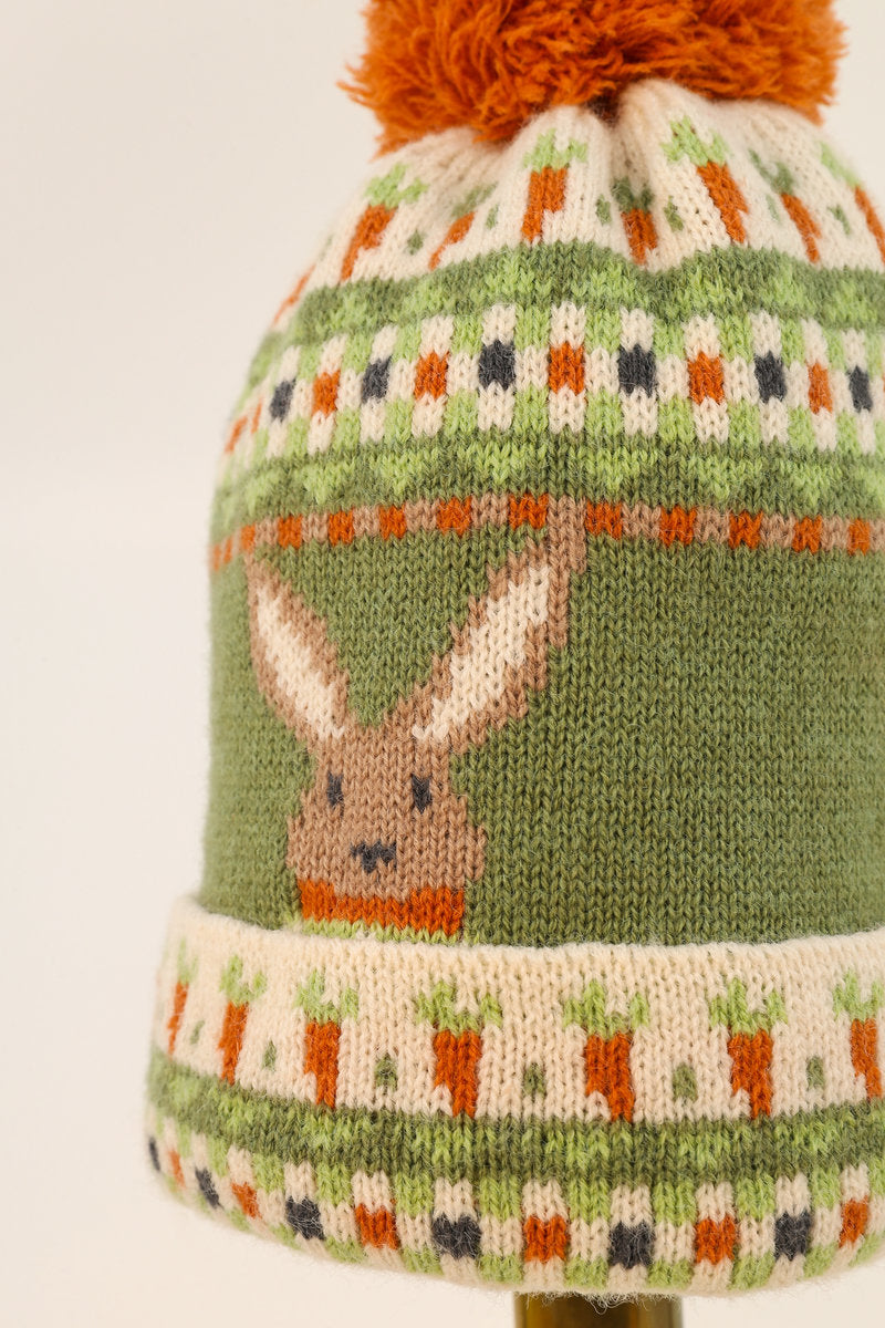 Powder Kids Knitted Hat - Bunny/Carrot