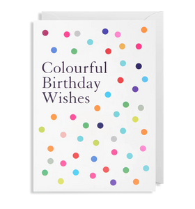 Colourful Birthday Wishes greeting card