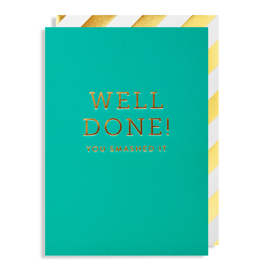 Well Done! You Smashed It congratulations Card