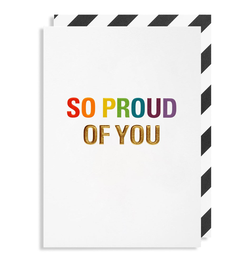 So Proud of You greetings card