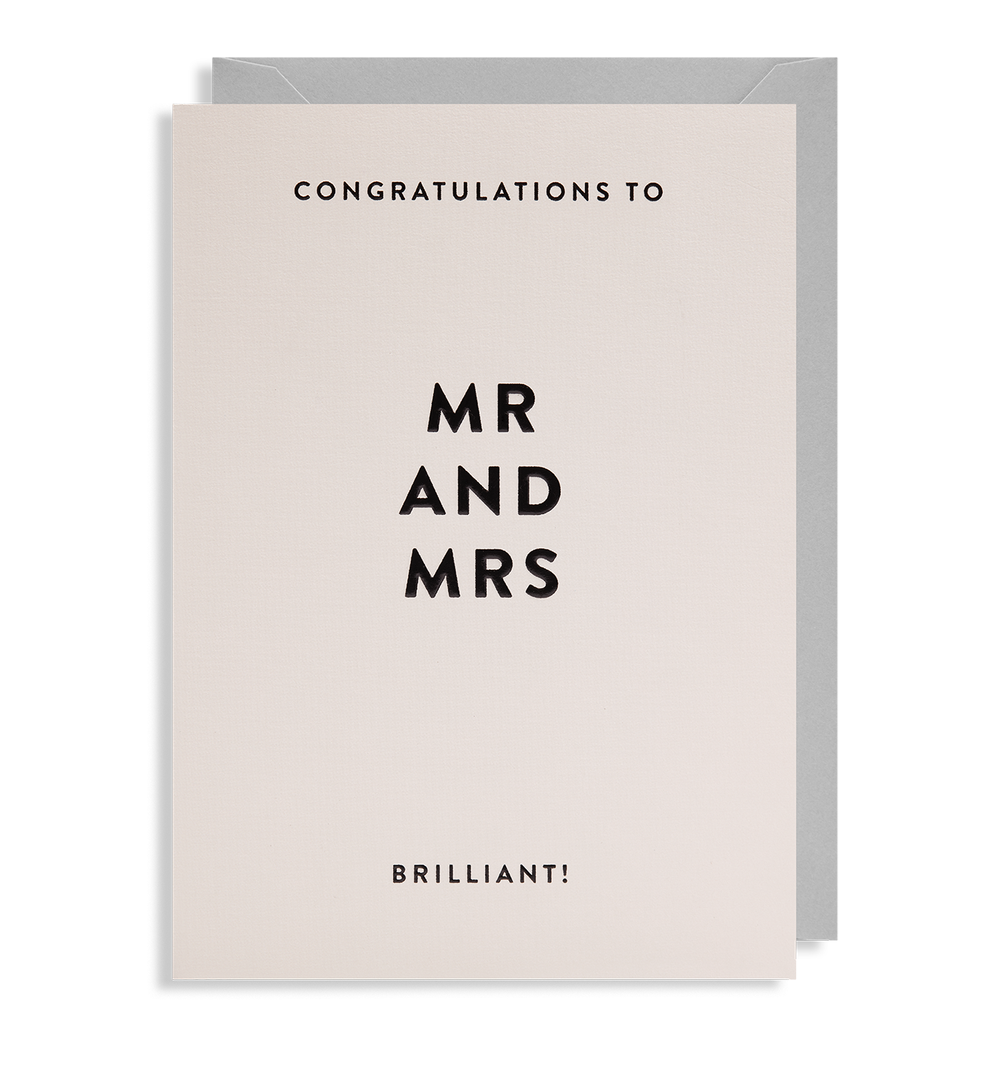 Mr and Mrs GREETING CARD- Wedding