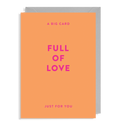 A big Card full of Love, Just for you greeting card