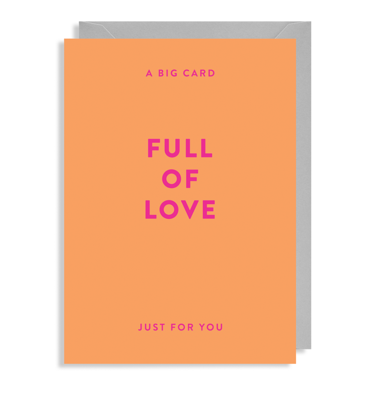 A big Card full of Love, Just for you greeting card