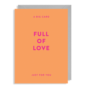 A big Card full of Love, Just for you greeting card