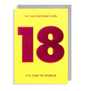LD Adult Birthday Age Cards - 18 to 80