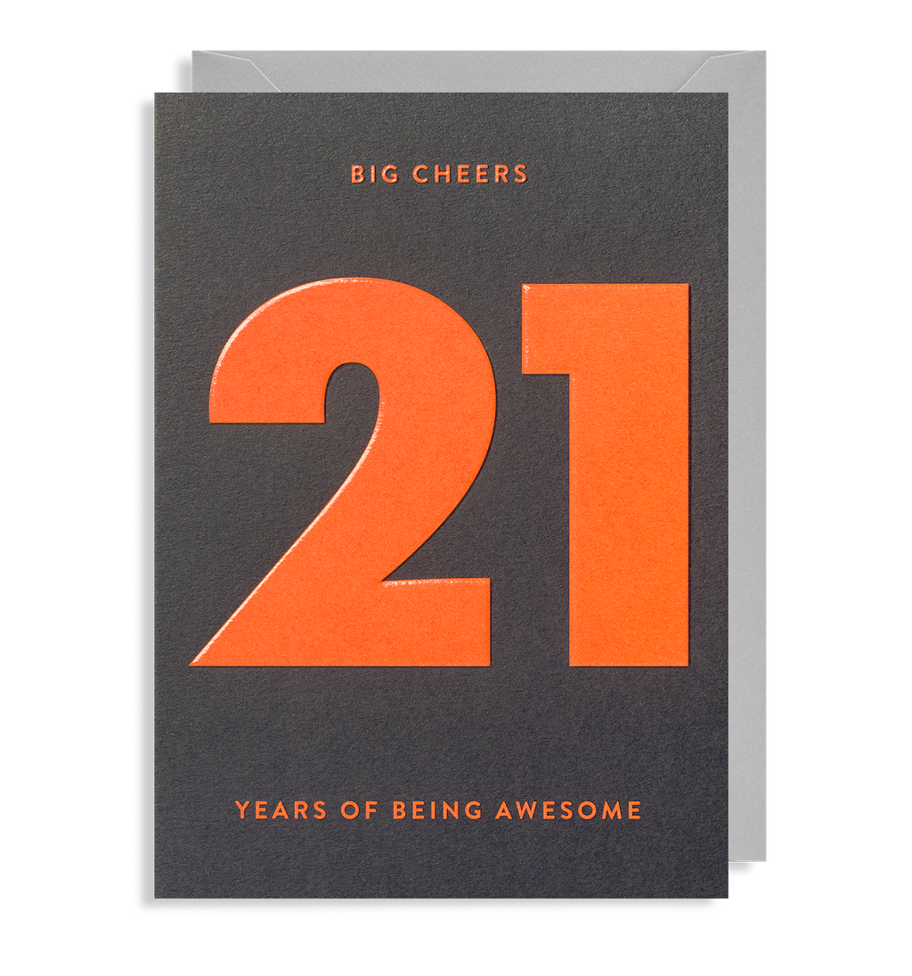 LD Adult Birthday Age Cards - 18 to 80
