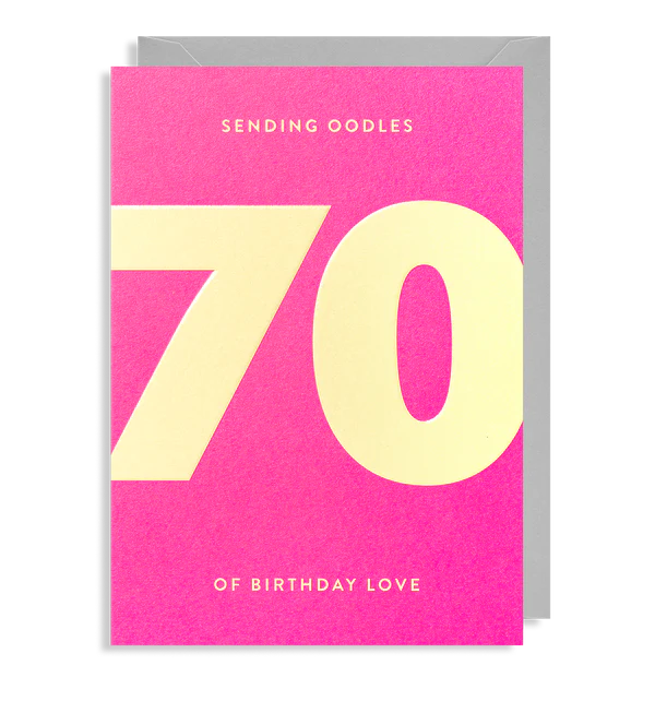 LD Adult Birthday Age Cards - 18 to 80