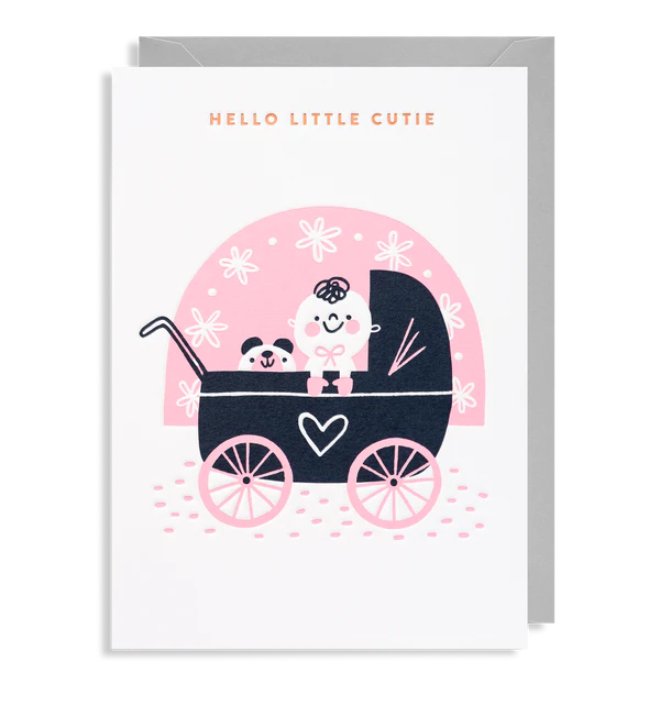 Hello Little Cutie greeting card